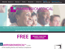 Tablet Screenshot of harrisbiomedical.net